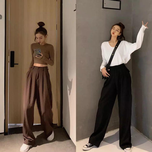 Loose Straight Wild Wide-Leg Casual Pants